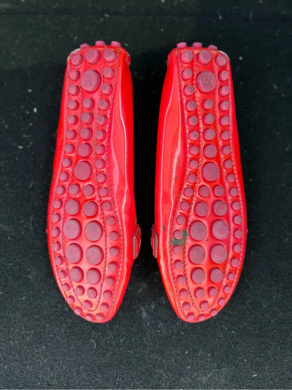Louis Vuitton Leather LV Logo Loafers